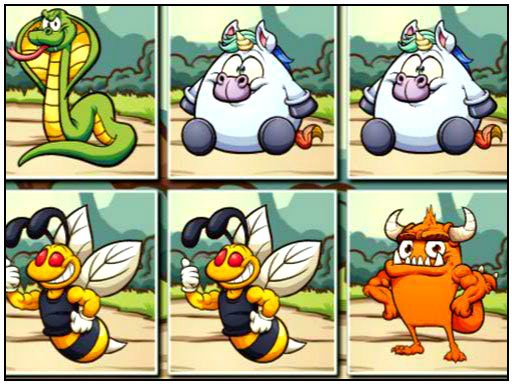 Animals Memo Match Game
