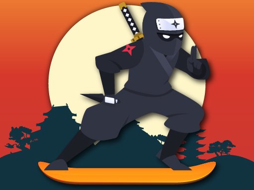 Lava And Ninja Skateboard Game